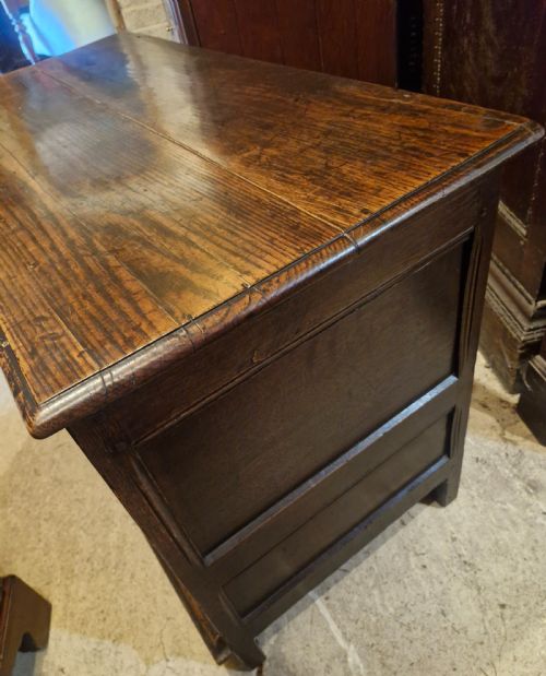 GEORGIAN PANELLED OAK MULE CHEST - ADDITIONAL PHOTO 7