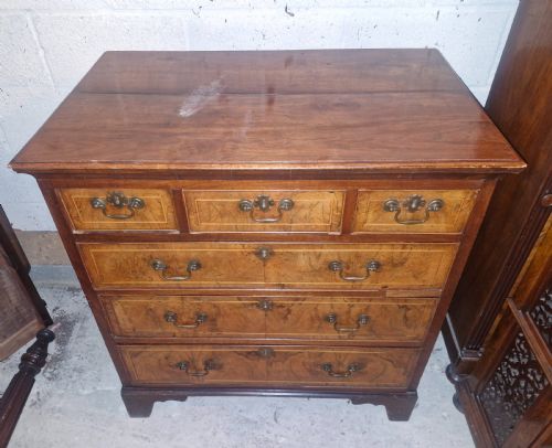 18TH CENTURY INLAID WALNUT CHEST OF DRAWERS - ADDITIONAL PHOTO 5
