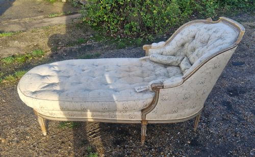 EARLY 20TH CENTURY GILT DECORATED DAY BED - ADDITIONAL PHOTO 8