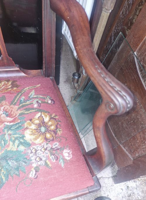EARLY 19TH CENTURY MAHOGANY DESK ARMCHAIR - ADDITIONAL PHOTO 2