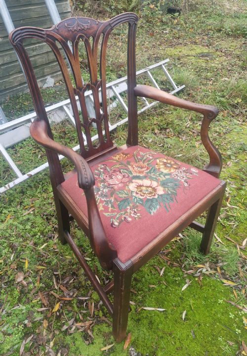EARLY 19TH CENTURY MAHOGANY DESK ARMCHAIR - ADDITIONAL PHOTO 3