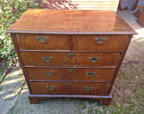 EARLY 18TH CENTURY WALNUT CHEST OF DRAWERS FOR RESTORATION Q - ADDITIONAL PHOTO 9