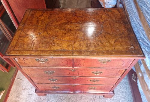EARLY 18TH CENTURY WALNUT CHEST OF DRAWERS FOR RESTORATION Q - ADDITIONAL PHOTO 5