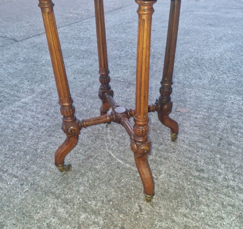 LATE VICTORIAN OCCASIONAL TABLE FOLLOWING A GILLOWS DESIGN - ADDITIONAL PHOTO 1