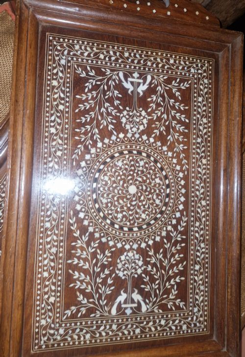 PAIR OF ANGLO INDIAN BONE INLAID TRAYS - ADDITIONAL PHOTO 1