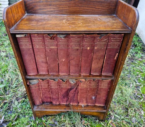 SET OF ENCYCLOPEDIA BRITANNICA 1910 1911 IN ORIGINAL BOOKCASE - ADDITIONAL PHOTO 11