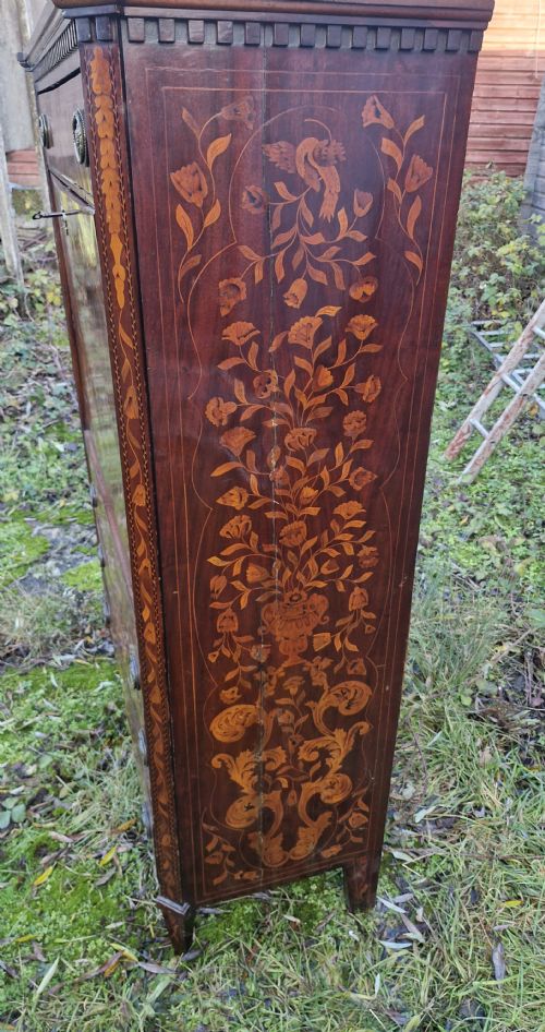 19TH CENTURY DUTCH MARQUETRY ESCRITOIRE WRITING DESK - ADDITIONAL PHOTO 9