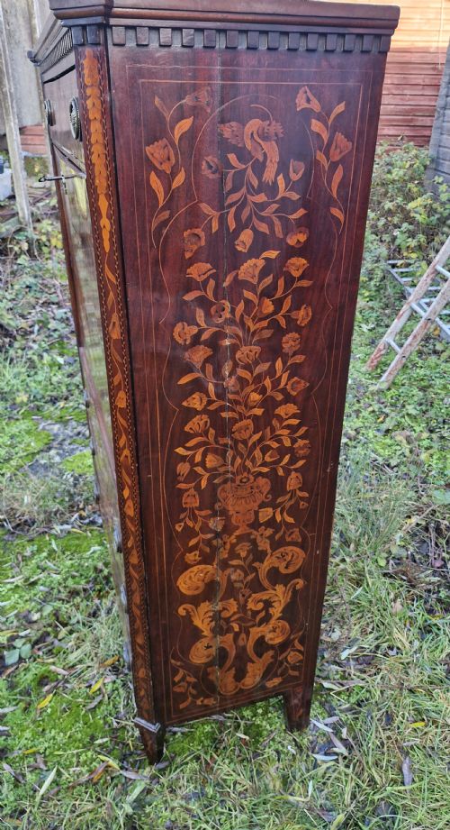 19TH CENTURY DUTCH MARQUETRY ESCRITOIRE WRITING DESK - ADDITIONAL PHOTO 10