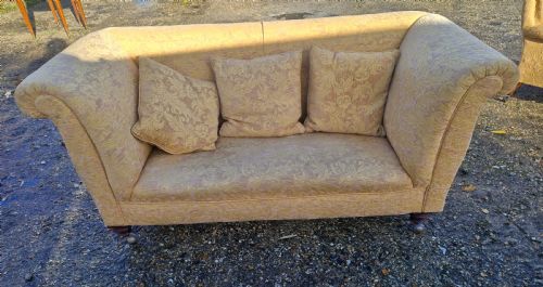 late victorian upholstered 2 seater sofa in the style of howard - CATEGORY: ANTIQUE SOFAS - DATED VICTORIAN