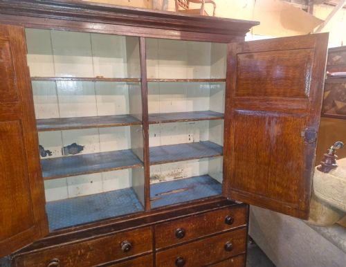 TOTALLY ORIGINAL UNTOUCHED PINE FARMHOUSE HOUSEKEEPERS CUPBOARD - ADDITIONAL PHOTO 2