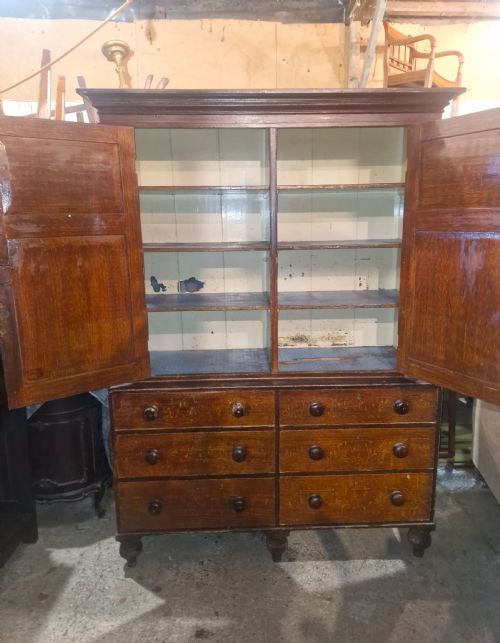 TOTALLY ORIGINAL UNTOUCHED PINE FARMHOUSE HOUSEKEEPERS CUPBOARD - ADDITIONAL PHOTO 3