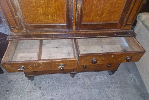TOTALLY ORIGINAL UNTOUCHED PINE FARMHOUSE HOUSEKEEPERS CUPBOARD - ADDITIONAL PHOTO 5