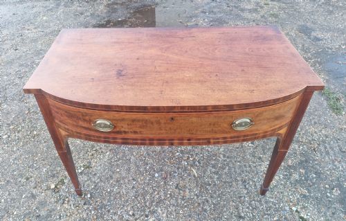 EARLY 19TH CENTURY INLAID MAHOGANY SERVING TABLE - ADDITIONAL PHOTO 8
