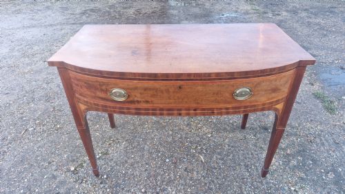 EARLY 19TH CENTURY INLAID MAHOGANY SERVING TABLE - ADDITIONAL PHOTO 9
