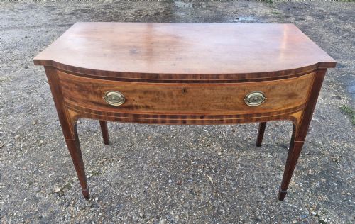 EARLY 19TH CENTURY INLAID MAHOGANY SERVING TABLE - ADDITIONAL PHOTO 10