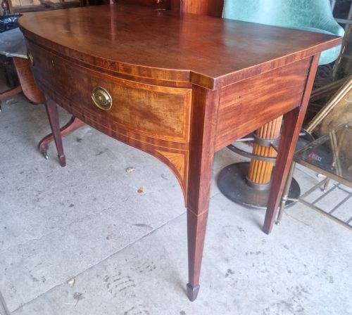 EARLY 19TH CENTURY INLAID MAHOGANY SERVING TABLE - ADDITIONAL PHOTO 1