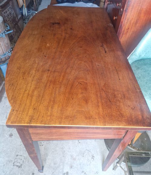 EARLY 19TH CENTURY INLAID MAHOGANY SERVING TABLE - ADDITIONAL PHOTO 2