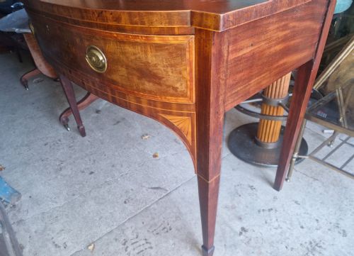 EARLY 19TH CENTURY INLAID MAHOGANY SERVING TABLE - ADDITIONAL PHOTO 3