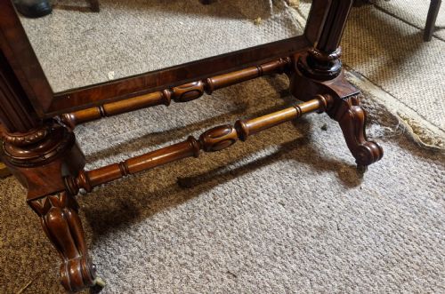 EARLY VICTORIAN MAHOGANY CHEVAL DRESSING MIRROR - ADDITIONAL PHOTO 2