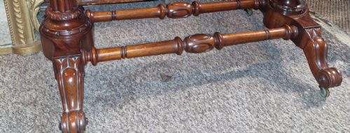 EARLY VICTORIAN MAHOGANY CHEVAL DRESSING MIRROR - ADDITIONAL PHOTO 3