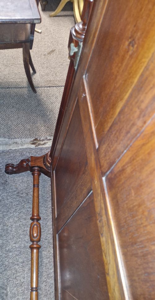EARLY VICTORIAN MAHOGANY CHEVAL DRESSING MIRROR - ADDITIONAL PHOTO 4