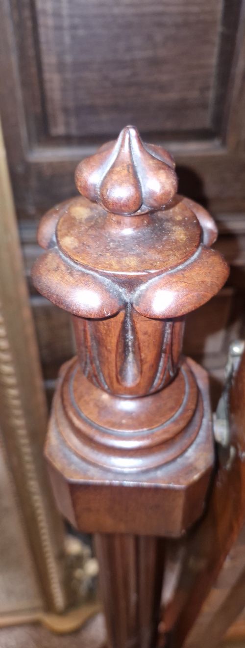 EARLY VICTORIAN MAHOGANY CHEVAL DRESSING MIRROR - ADDITIONAL PHOTO 5