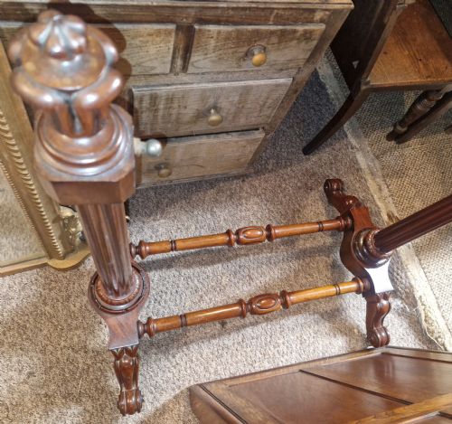 EARLY VICTORIAN MAHOGANY CHEVAL DRESSING MIRROR - ADDITIONAL PHOTO 9
