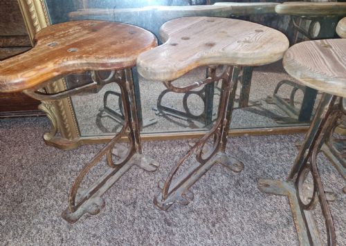 SET OF 4 INDUSTRIAL MACHINIST STOOLS - ADDITIONAL PHOTO 6