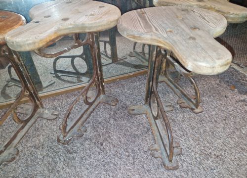 SET OF 4 INDUSTRIAL MACHINIST STOOLS - ADDITIONAL PHOTO 7