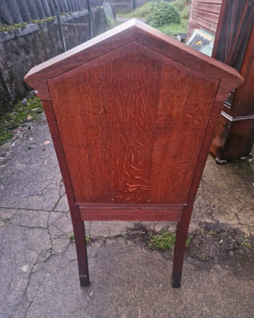 EARLY VICTORIAN OAK HALL ARMCHAIR - ADDITIONAL PHOTO 11