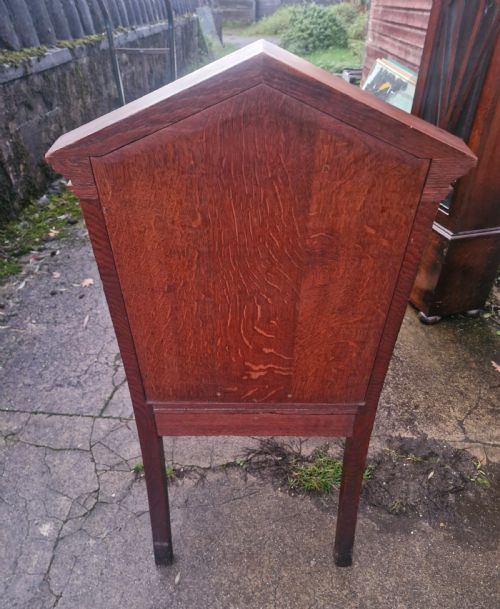 EARLY VICTORIAN OAK HALL ARMCHAIR - ADDITIONAL PHOTO 12