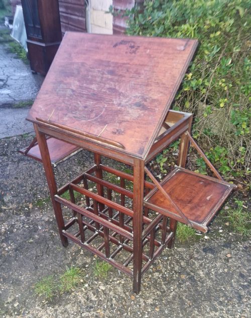 UNUSUAL LATE VICTORIAN MUSIC TABLE - ADDITIONAL PHOTO 2