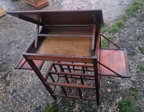 UNUSUAL LATE VICTORIAN MUSIC TABLE - ADDITIONAL PHOTO 3