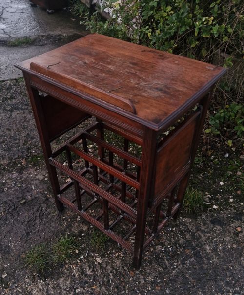 UNUSUAL LATE VICTORIAN MUSIC TABLE - ADDITIONAL PHOTO 5