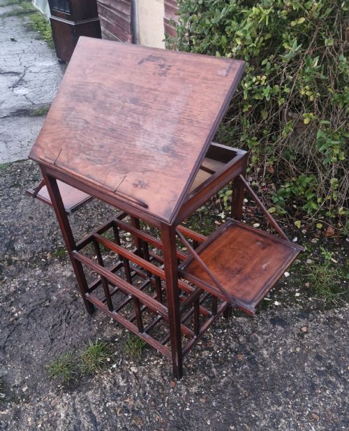 UNUSUAL LATE VICTORIAN MUSIC TABLE - ADDITIONAL PHOTO 8