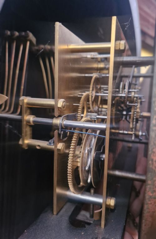 ART DECO OAK GRANDFATHER CLOCK - ADDITIONAL PHOTO 2