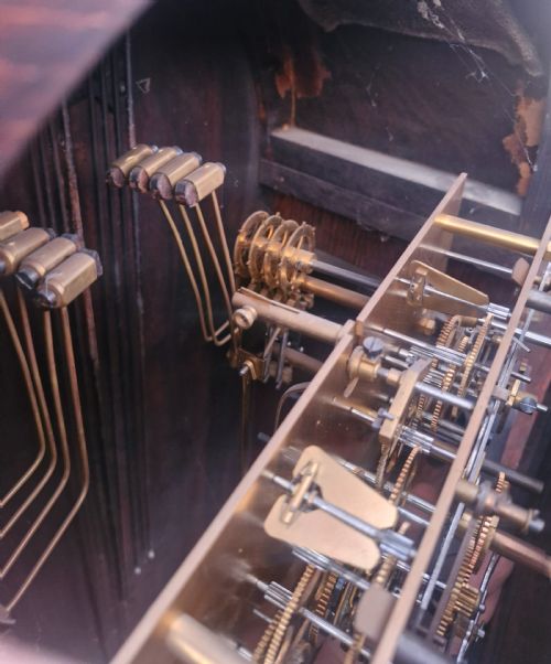 ART DECO OAK GRANDFATHER CLOCK - ADDITIONAL PHOTO 5