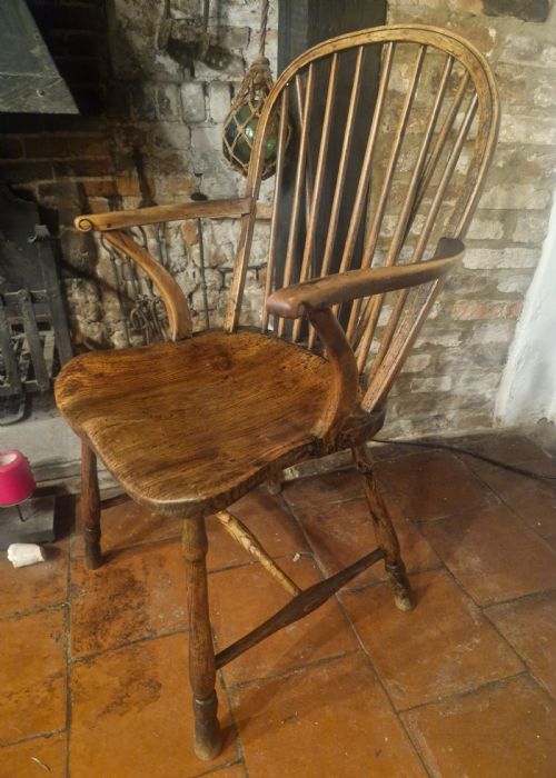 EARLY 19TH CENTURY WEST COUNTRY STICK BACK WINDSOR ARMCHAIR - ADDITIONAL PHOTO 1