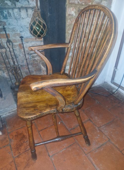 EARLY 19TH CENTURY WEST COUNTRY STICK BACK WINDSOR ARMCHAIR - ADDITIONAL PHOTO 4