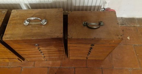 4 EARLY 20TH CENTURY MAHOGANY SPECIMEN CHESTS WITH CARRYING HANDLES - ADDITIONAL PHOTO 3