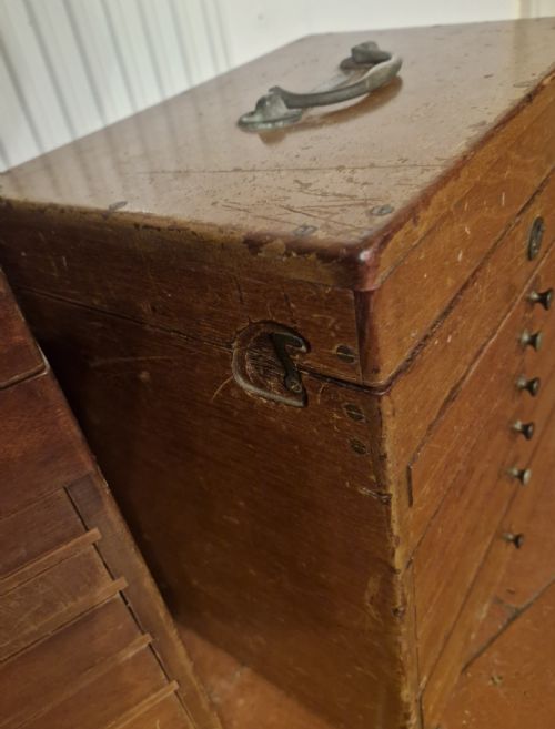 4 EARLY 20TH CENTURY MAHOGANY SPECIMEN CHESTS WITH CARRYING HANDLES - ADDITIONAL PHOTO 11