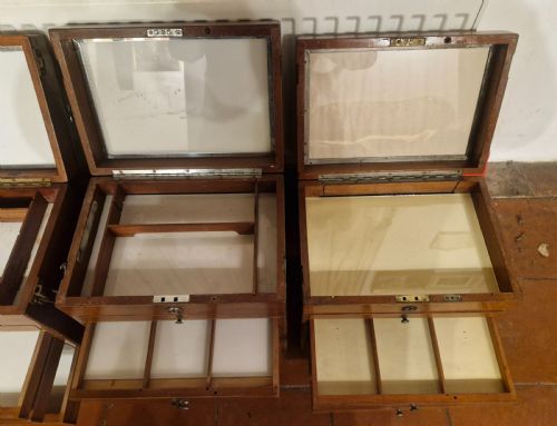 4 EARLY 20TH CENTURY MAHOGANY SPECIMEN CHESTS WITH CARRYING HANDLES - ADDITIONAL PHOTO 14