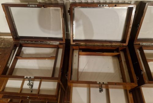4 EARLY 20TH CENTURY MAHOGANY SPECIMEN CHESTS WITH CARRYING HANDLES - ADDITIONAL PHOTO 15