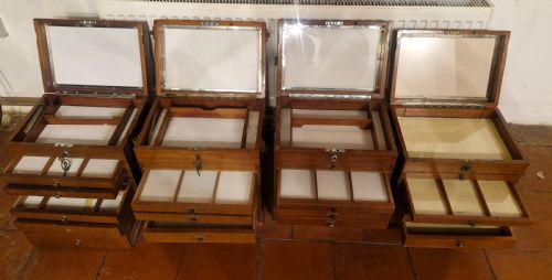 4 EARLY 20TH CENTURY MAHOGANY SPECIMEN CHESTS WITH CARRYING HANDLES - ADDITIONAL PHOTO 18
