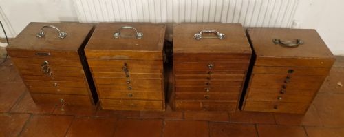 4 EARLY 20TH CENTURY MAHOGANY SPECIMEN CHESTS WITH CARRYING HANDLES - ADDITIONAL PHOTO 20