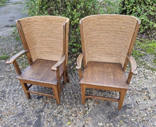 PAIR OF EDWARDIAN ORKNEY ARMCHAIRS - ADDITIONAL PHOTO 1