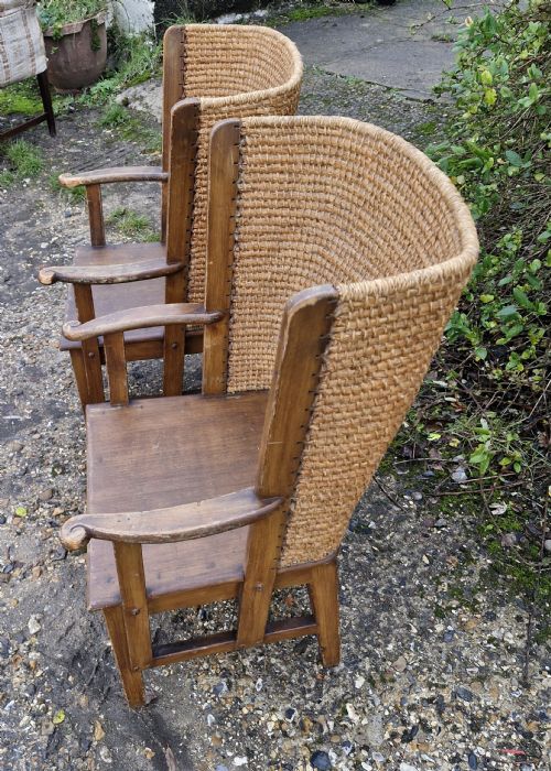 PAIR OF EDWARDIAN ORKNEY ARMCHAIRS - ADDITIONAL PHOTO 2