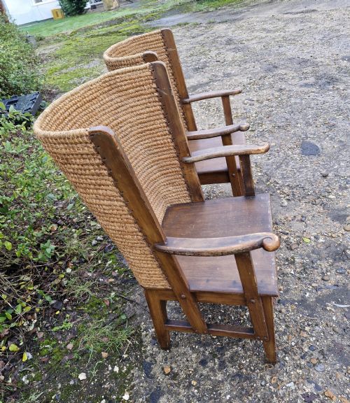 PAIR OF EDWARDIAN ORKNEY ARMCHAIRS - ADDITIONAL PHOTO 3