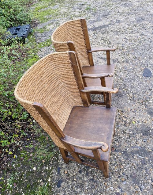PAIR OF EDWARDIAN ORKNEY ARMCHAIRS - ADDITIONAL PHOTO 4