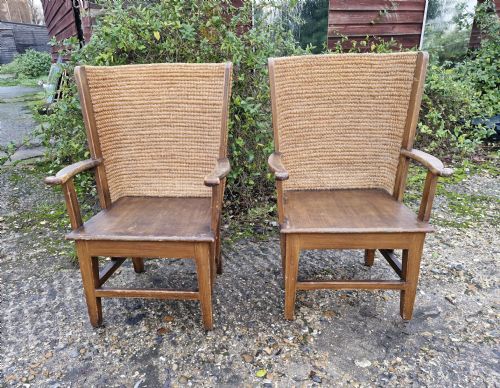 PAIR OF EDWARDIAN ORKNEY ARMCHAIRS - ADDITIONAL PHOTO 5